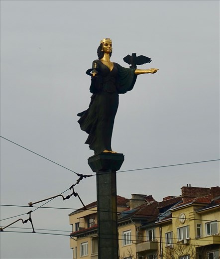 Sophia guards the city - notice the owl