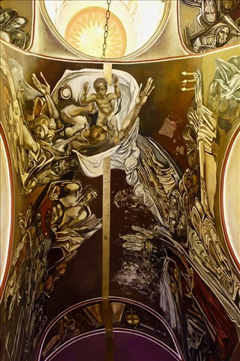 another modern painting inside the church