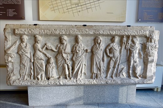 Greco-Roman and Thracian gods of health, frieze 2nd C CE