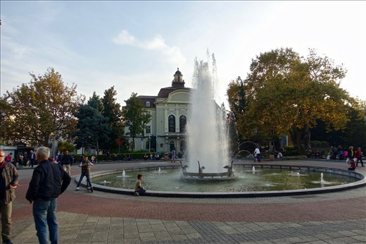Fountain in front of former Town Hall