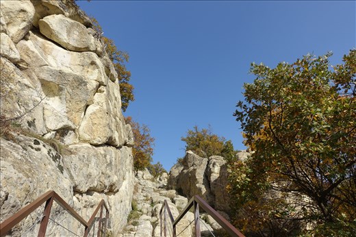 Stone stairway to Dionysus Temple