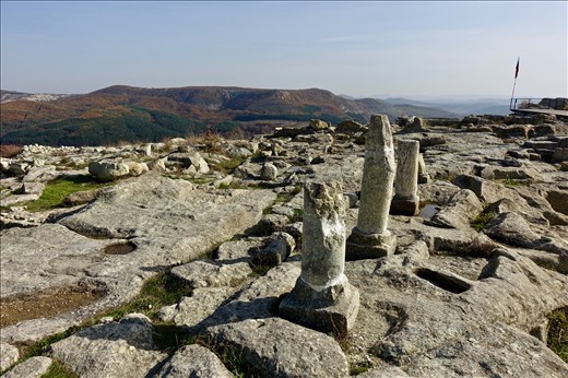 Acropolis at the top of the mound