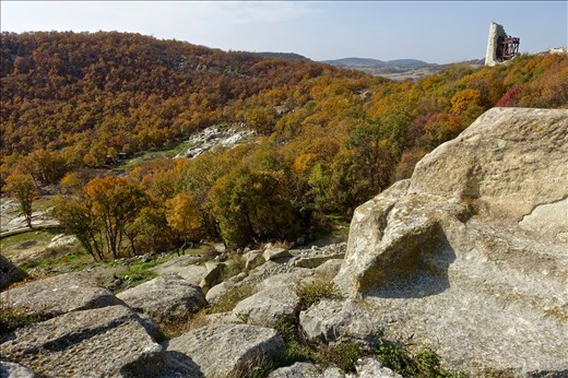 partial view of the site and ancient altar