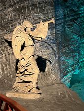 Limestone Archangel Gabriel in Salt Cathedral: by krodin, Views[160]