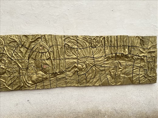 Relief with symbols of some of the main legends of the country in the Tunja museum