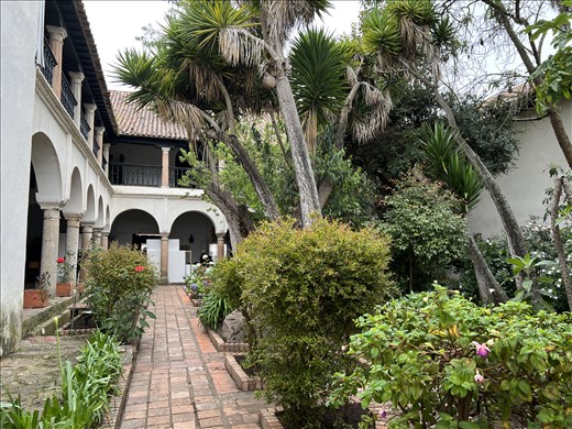 main courtyard garden, Tunja Museum