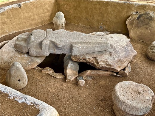 Caiman tomb cover, Alto de las Piedras