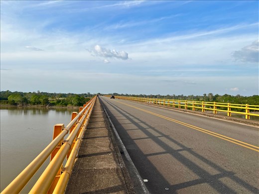 bridge - only ground way - into the provincial capital