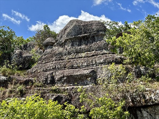 rock formation showing the ridges when Pangea broke apart