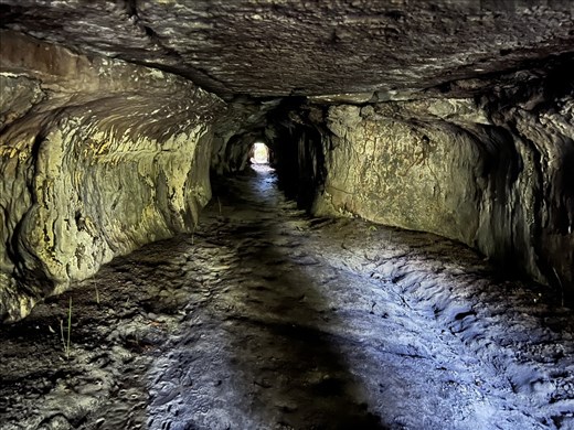 One of the tunnels