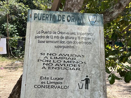 Plaque by entrance to Gate of Orion