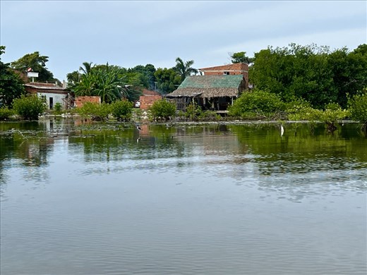 La Boquilla settlement from the canoe