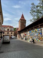 Old Wall and gate tower with street art: by krodin, Views[206]