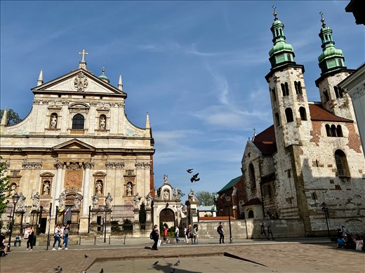 Sts. Peter and Paul Church and St. Andrew's from Mary Magdalene Sq.