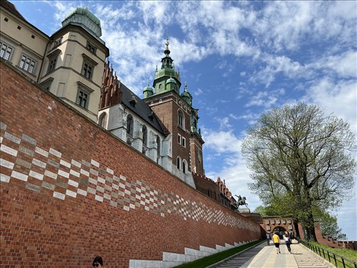 path up Wawel Hill