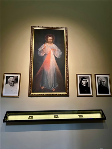 Painting of St. Faustina's vision, in the Cathedral 