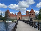 Island Castle with Ukrainian flag, Trakai: by krodin, Views[156]