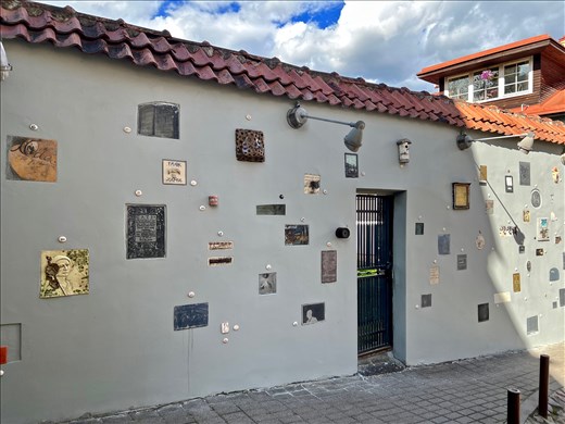 Literati wall with Frank Zappa tile
