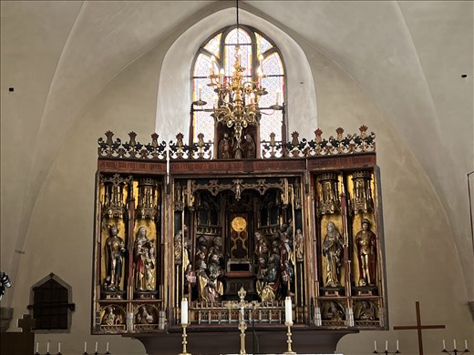 Bernt Notke altar (1483) Holy Ghost Church (notice that the Madonna is missing in the middle!)