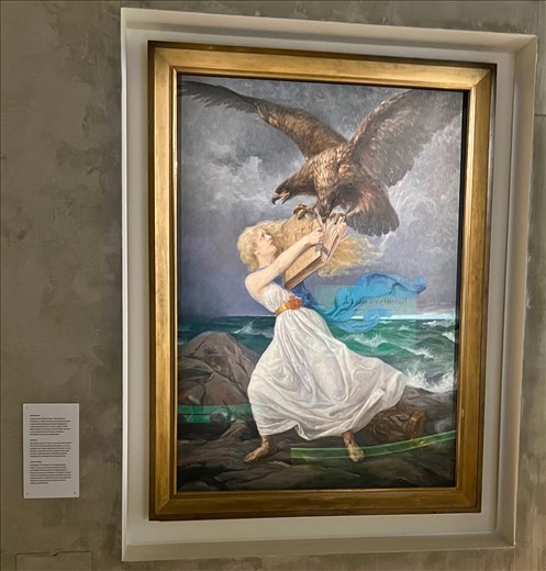 19th C painting protesting Russian control in allegorical form, National Museum