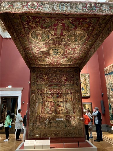 Royal Tapestry Awning with allegorical figures