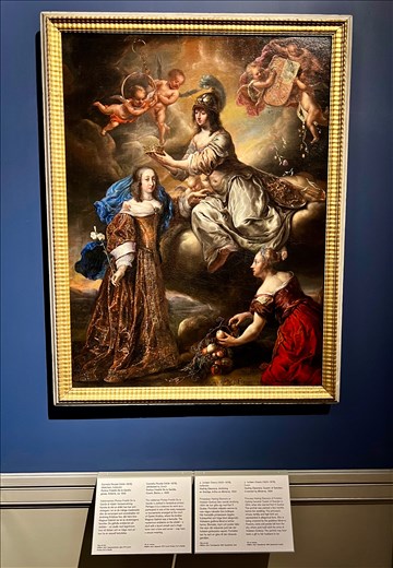 Minerva crowning future queen - art for political purposes - this is just one of many examples in the museum