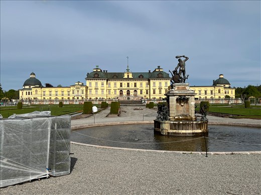 Garden view of Drottningholm Palace
