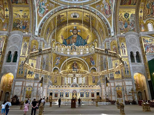 inside St. Sava's 