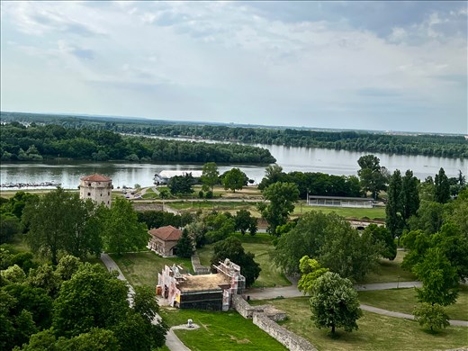 Merging of Sava and Danube Rivers from Belgrade Fortress