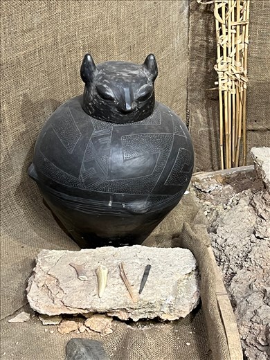 Neolithic Vinca pot (hand fashioned as they didn't yet use a potter's wheel)
Vinca archeological site