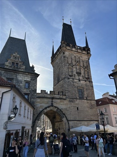 Tower at entrance to Charles Bridge