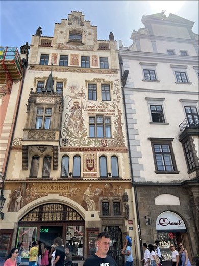 One of the many unique old houses off the Old Town main Square