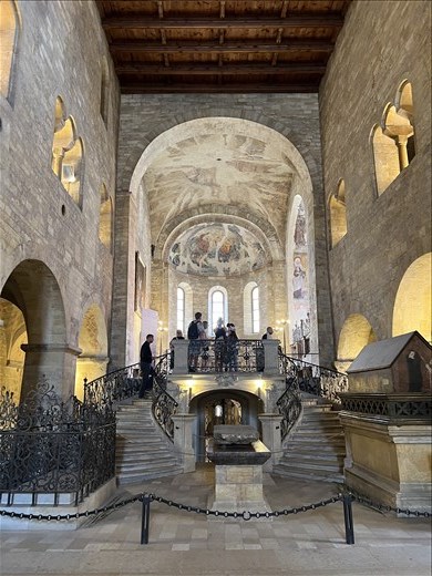 inside St. George's - St. Ludmilla's resting place