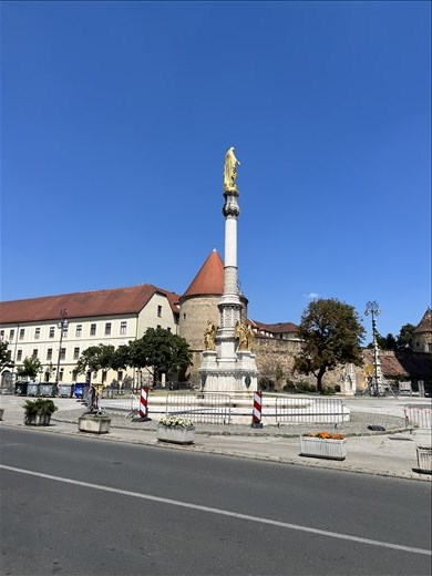 Pillar in front of Zagreb Cathedral
