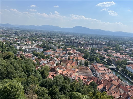 view from Ljubljana Castle
