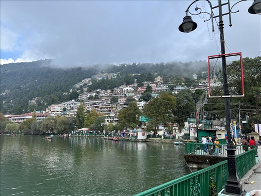 Far end of the lake  - the walk around isn't to be recommended, but going back and forth along the temple side is.