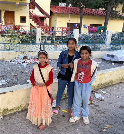 young girl in finery for Navratri