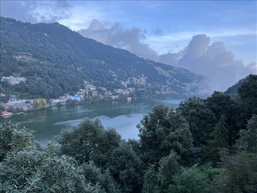 view of Nainital from the hotel terrace