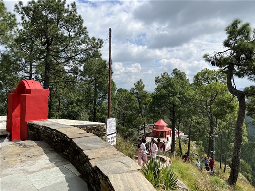 view of Kesar Devi Temple from Shiva Temple