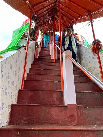 2nd set of stairs to the temple