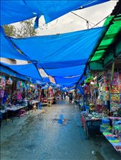 vendors on pathway to and from the temple: by krodin, Views[251]