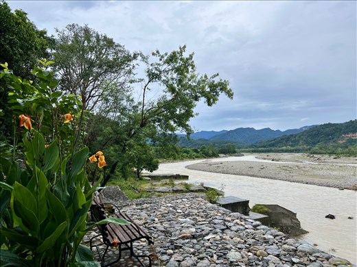 Kosi River from the hotel garden