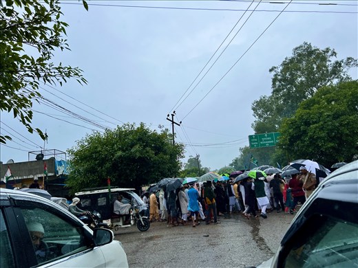 one of many demonstrations in the villages