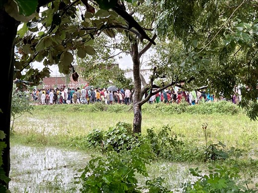 a different demonstration in a different village