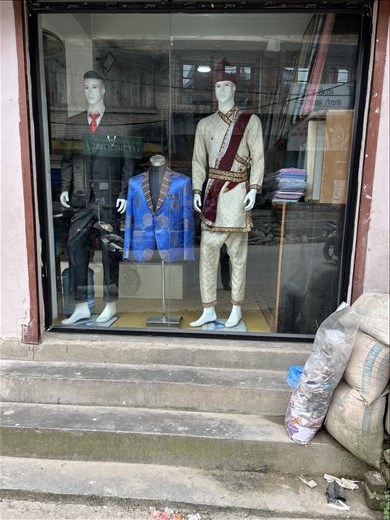 Men's wedding outfits, near Sankhu