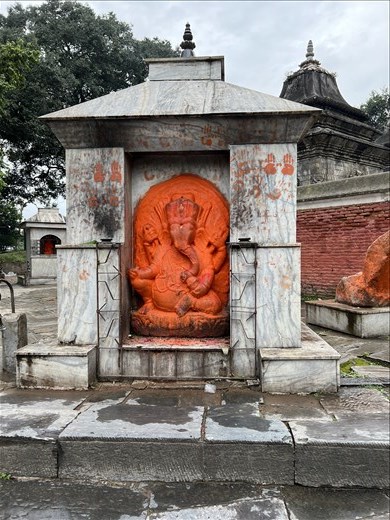 Ganesha at Pashupatinath Cremation Grounds