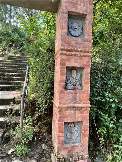 Auspicious symbols on gate to Chandra temple