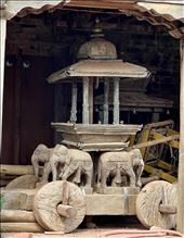 Replica of ancient chariot, Changu Narayan: by krodin, Views[129]
