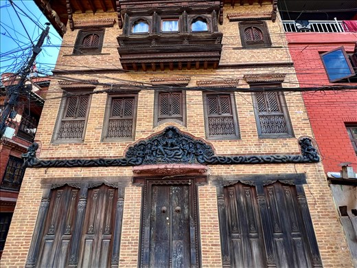 renovated house with fascinating torana, Bhaktapur