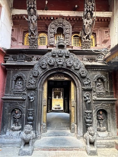 Entrance way to Golden Temple, Patan